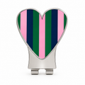 Multi Stripe Hat Clip with Navy Ball Marker