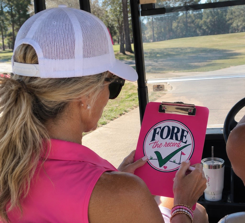 Golf Clipboard - Fore the Record