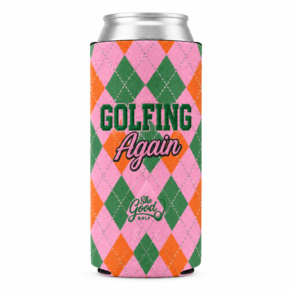 Drink Koozie - Argyle Golfing Again