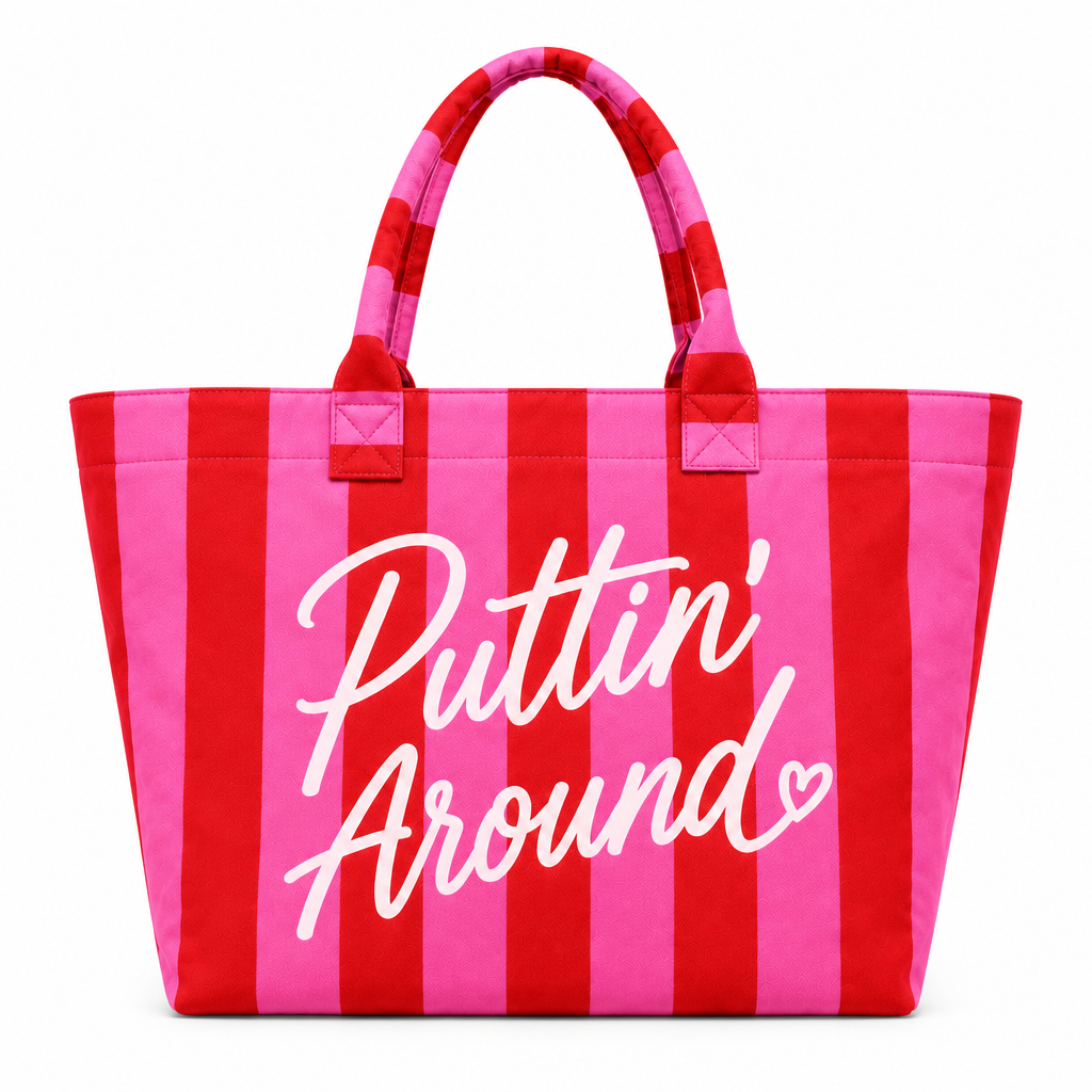 Puttin’ Around tote with framing matched to Fore